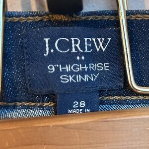 J.Crew Dark Blue High-Rise Skinny Jeans Sz 28